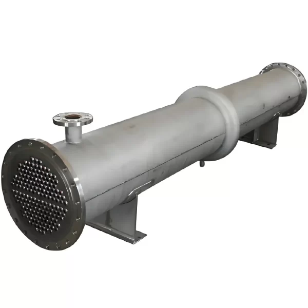 Fixed tube sheet shell and tube heat exchanger