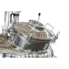 Heated mixing tank with sight glass jacket