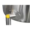 Heated mixing tank with sight glass jacket