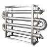 Sanitary shell and tube (multi-pass tube) heat exchanger