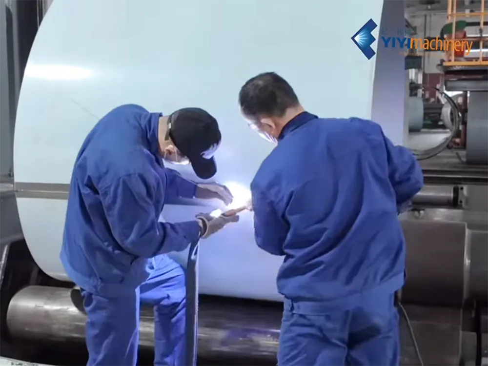 Workday in the production and manufacturing workshop